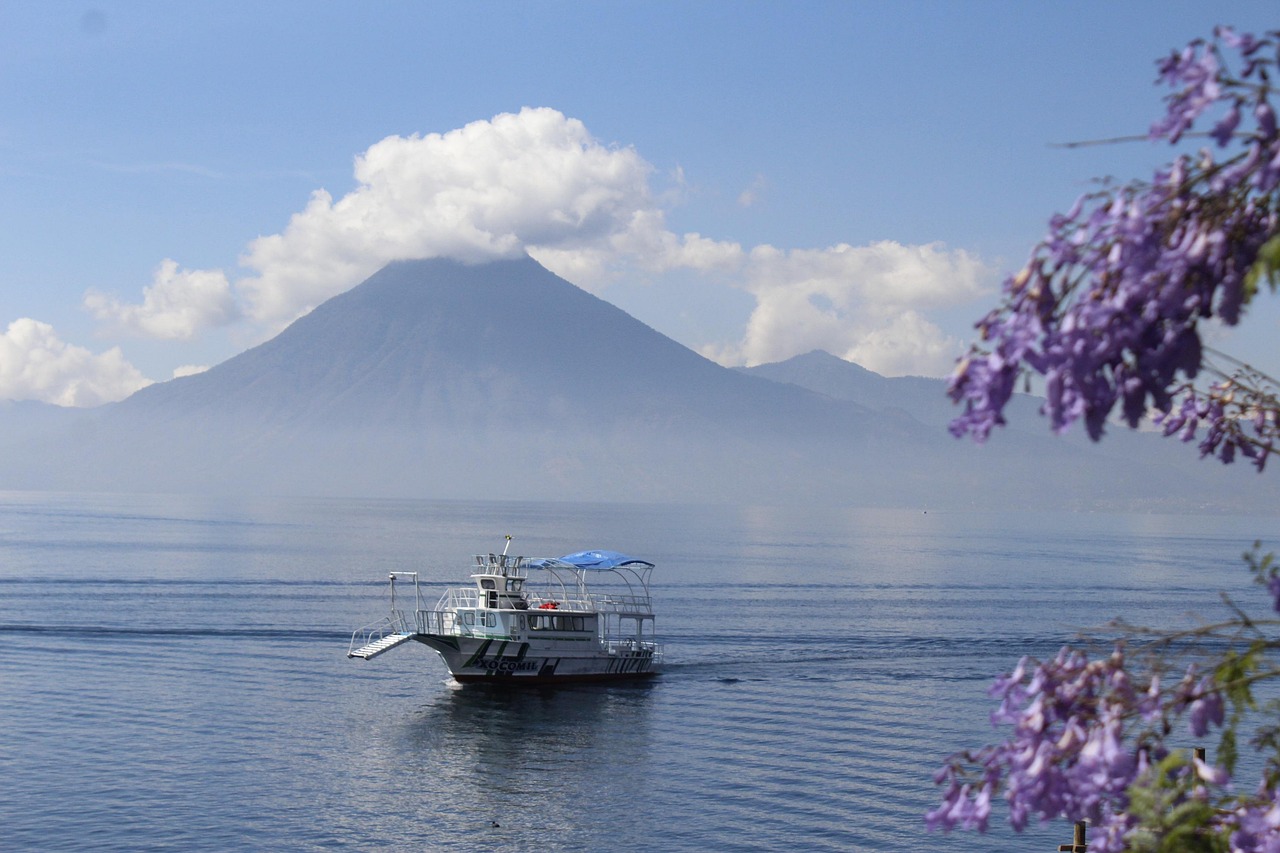atitlan, lake, nature, guatemala, only the, volcano